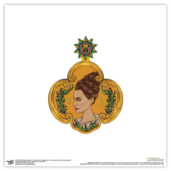 Gallery Pops Fantastic Beasts: The Secrets of Dumbledore - Vicencia Santos Wall Art, Unframed Version, 12" x 12"