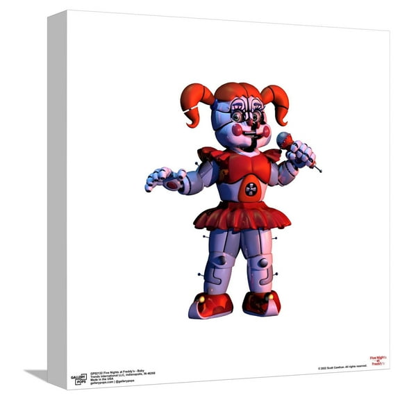 Gallery Pops Five Nights at Freddy's - Baby Canvas Wall Art, Unframed Version, 12" x 12"