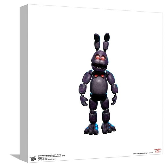 Gallery Pops Five Nights at Freddy's - Bonnie Canvas Wall Art, Unframed Version, 12" x 12"