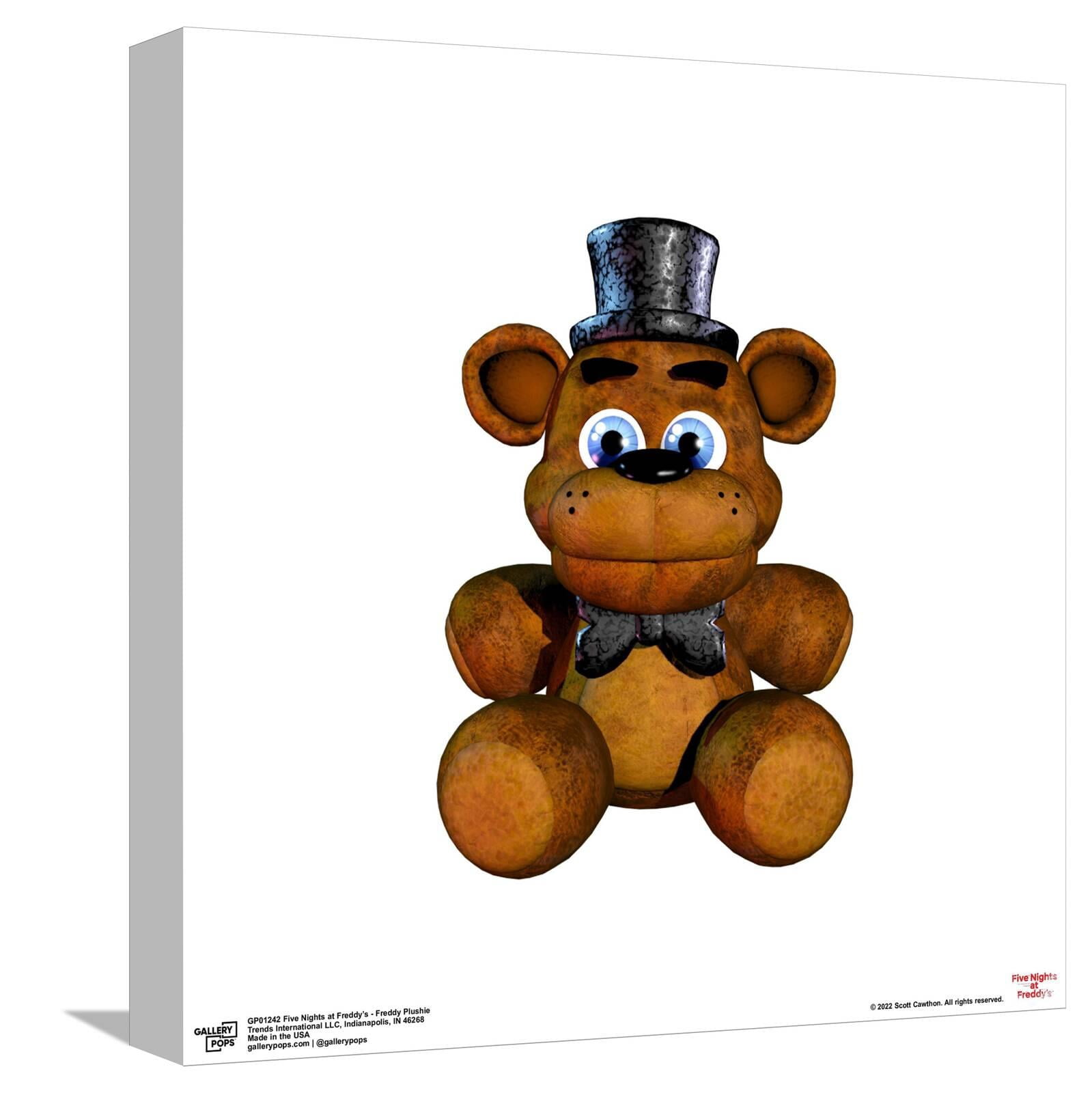 Gallery Pops Five Nights at Freddy's - Freddy Plushie Canvas Wall Art, Unframed Version, 12" x 12"