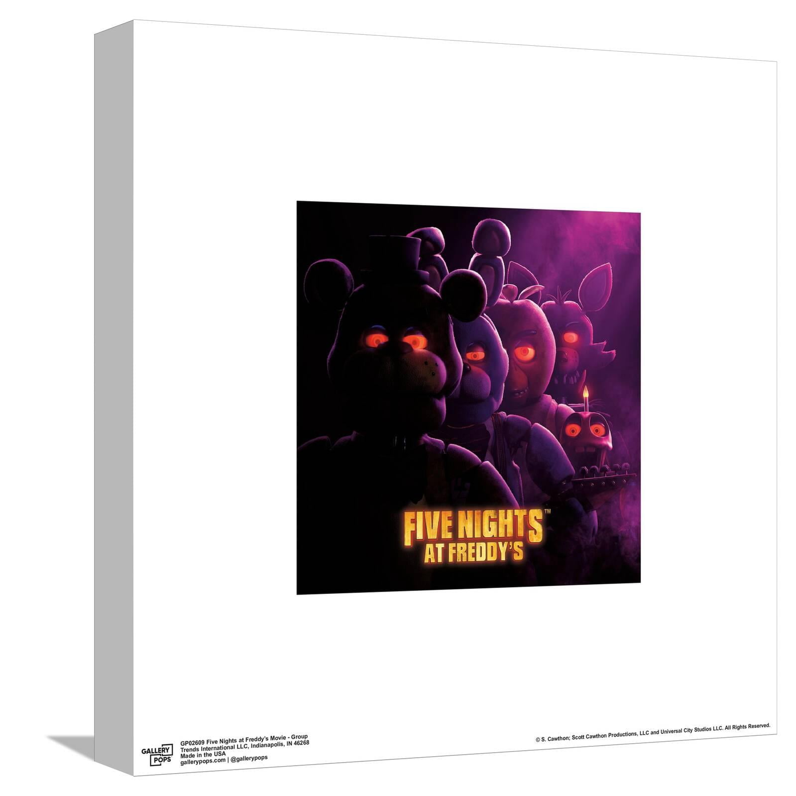 Gallery Pops Five Nights at Freddy's Movie - Group Canvas Wall Art, Unframed Version, 12" x 12"