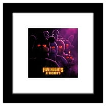 Gallery Pops Five Nights at Freddy's Movie - Group Wall Art, Black Framed Version, 12" x 12"
