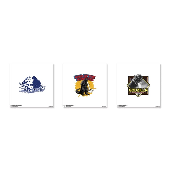 Gallery Pops Godzilla - King of the Monsters Wall Art Bundle (3-Pack)