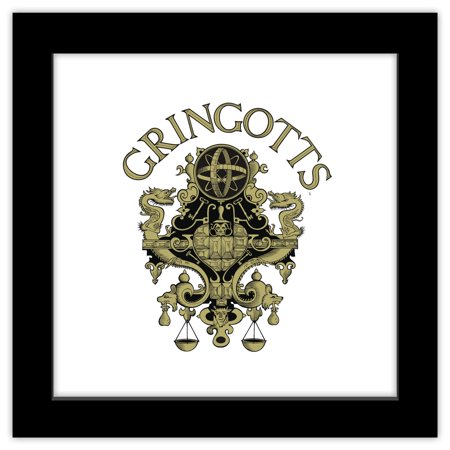 Gallery Pops® Harry Potter - Gringotts Wizarding Bank Wall Art, Black Framed Version