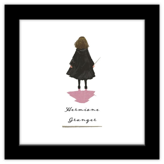 Gallery Pops Harry Potter - Looking Forward Hermione Granger Wall Art, Black Framed Version, 12" x 12"