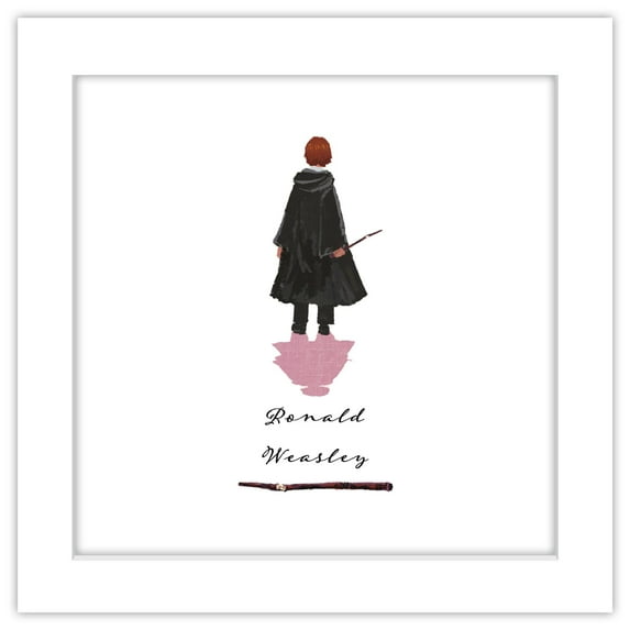 Gallery Pops Harry Potter - Looking Forward Ronald Weasley Wall Art, White Framed Version, 12" x 12"