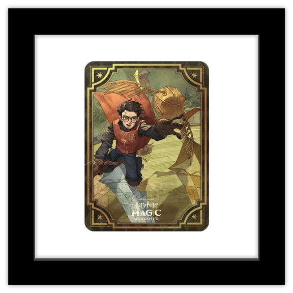 Gallery Pops Harry Potter Magic Awakened - Harry Potter Card Wall Art, Black Framed Version, 12" x 12"