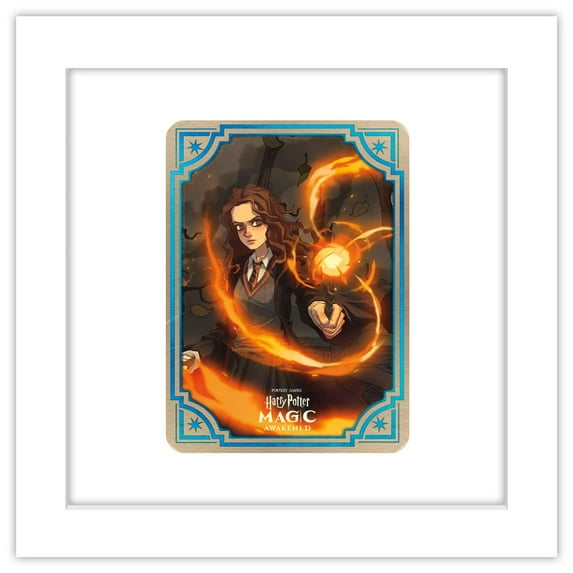 Gallery Pops Harry Potter Magic Awakened - Hermione Granger Card Wall Art, White Framed Version, 12" x 12"