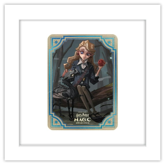 Gallery Pops Harry Potter Magic Awakened - Luna Lovegood Card Wall Art, White Framed Version, 12" x 12"