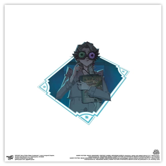 Gallery Pops Harry Potter Magic Awakened - Luna Lovegood Graphic Wall Art, Unframed Version, 12" x 12"