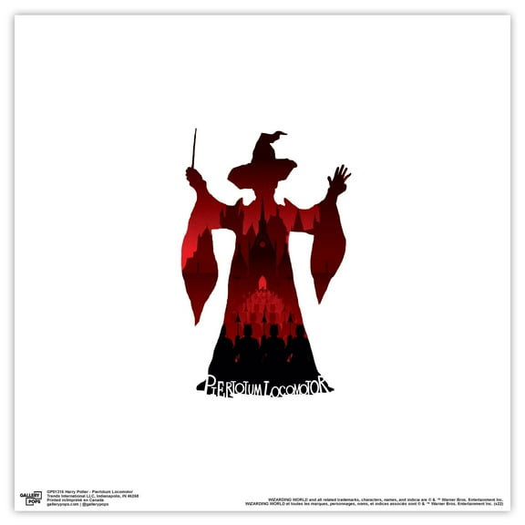 Gallery Pops Harry Potter - Piertotum Locomotor Wall Art, Unframed Version, 12" x 12"