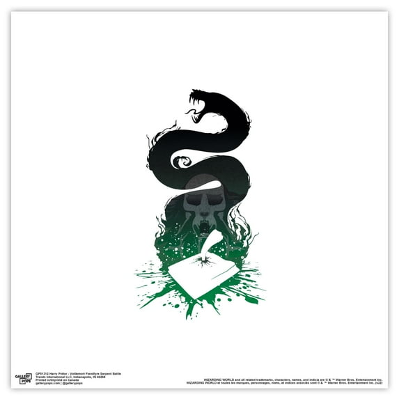 Gallery Pops Harry Potter - Voldemort Fiendfyre Serpent Battle Wall Art, Unframed Version, 12" x 12"