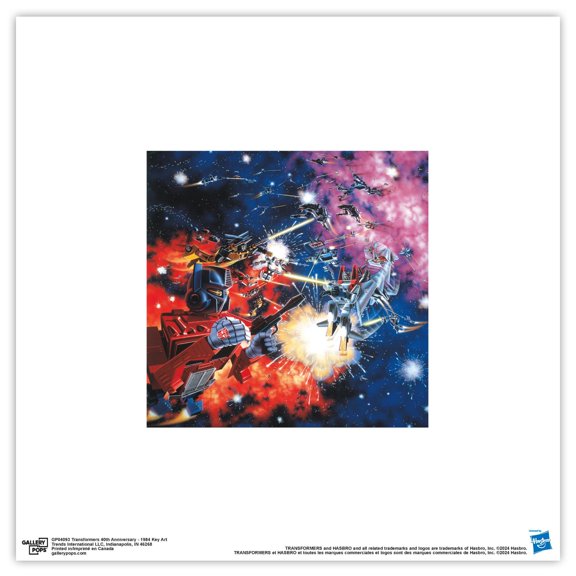 Gallery Pops Hasbro Transformers - 1984 Key Art Wall Art, Unframed Version, 12" x 12"