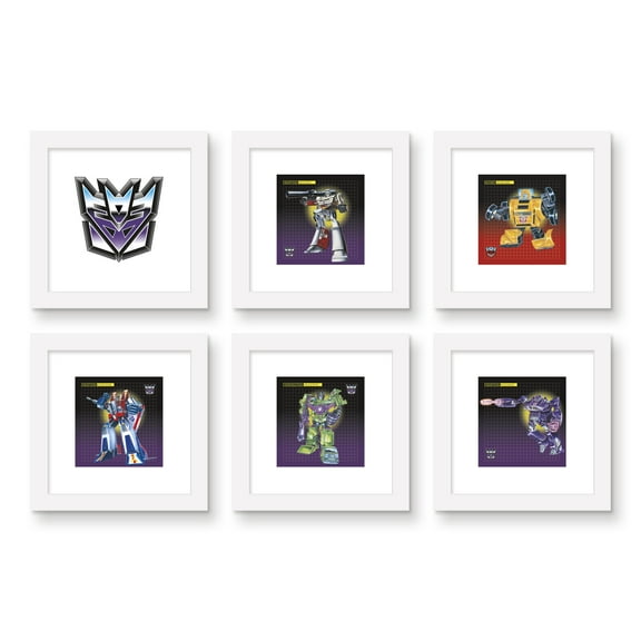 Gallery Pops Hasbro Transformers - Decepticon Anniversary Wall Art Bundle (6-Pack)