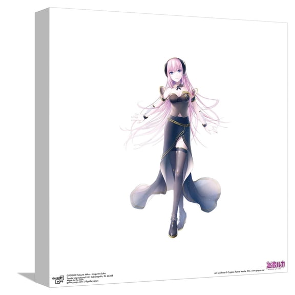 Gallery Pops Hatsune Miku - Megurine Luka Canvas Wall Art, Unframed Version, 12" x 12"