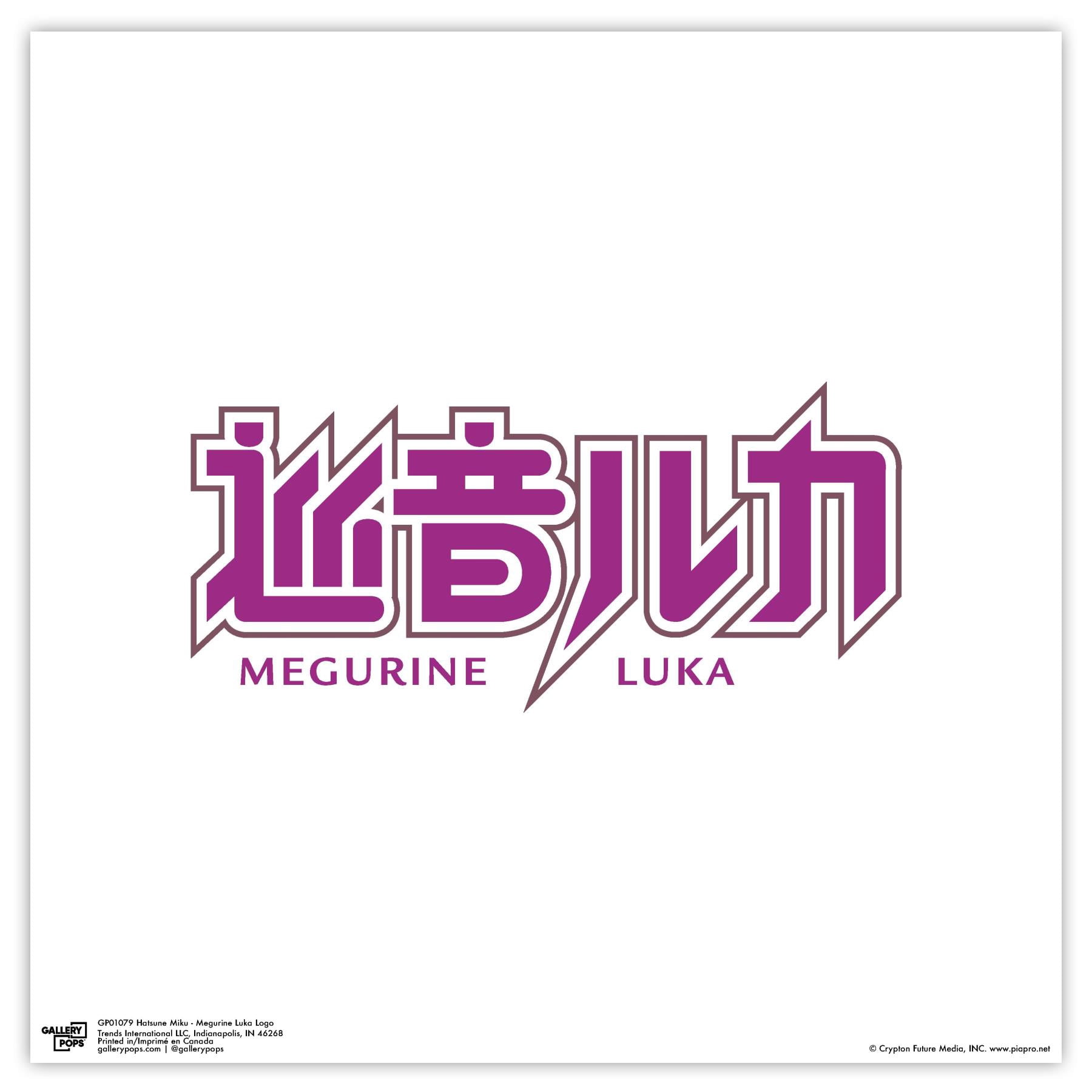 Gallery Pops Hatsune Miku - Megurine Luka Logo Wall Art, Unframed Version,  12\, image size:1800x1800