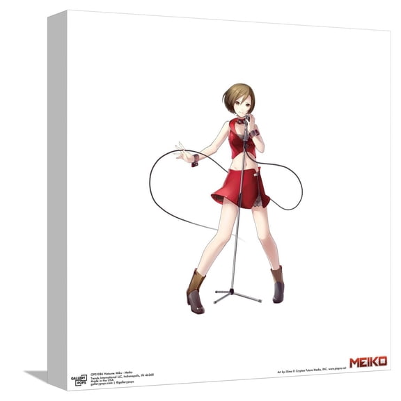 Gallery Pops Hatsune Miku - Meiko Canvas Wall Art, Unframed Version, 12" x 12"