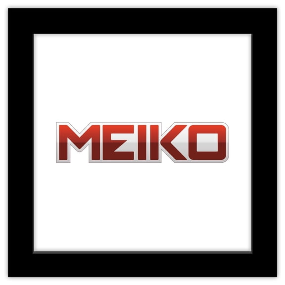 Gallery Pops Hatsune Miku - Meiko Logo Wall Art, Black Framed Version, 12" x 12"