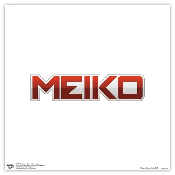 Gallery Pops Hatsune Miku - Meiko Logo Wall Art, Unframed Version, 12" x 12"