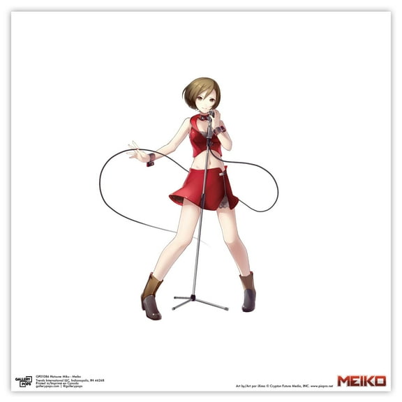 Gallery Pops Hatsune Miku - Meiko Wall Art, Unframed Version, 12" x 12"