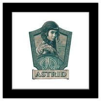 Gallery Pops How To Train Your Dragon - Astrid Tracker Class Wall Art, Black Framed Version, 12" x 12"