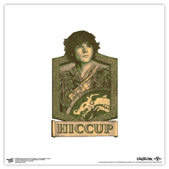 Gallery Pops How To Train Your Dragon - Hiccup Strike Class Wall Art, Unframed Version, 12" x 12"