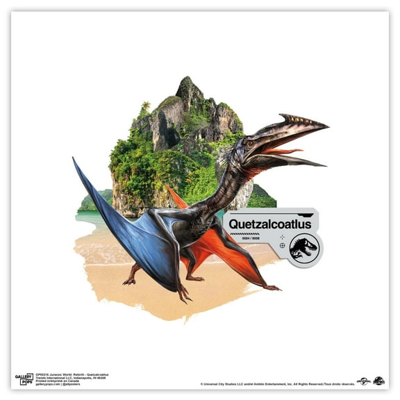 Gallery Pops Jurassic World: Rebirth (2025) - Quetzalcoatlus Wall Art, Unframed Version, 12" x 12"