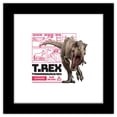 thumbnail image 1 of Gallery Pops Jurassic World - T. Rex Warning Sign Wall Art, Black Framed Version, 12" x 12", 1 of 5