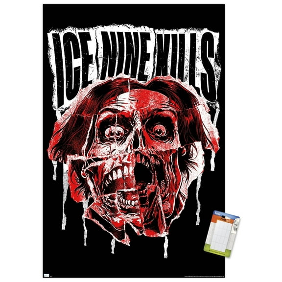 Gallery Pops Liquid Death - Death Drip Graphic Wall Art, Black Framed Version, 12" x 12"