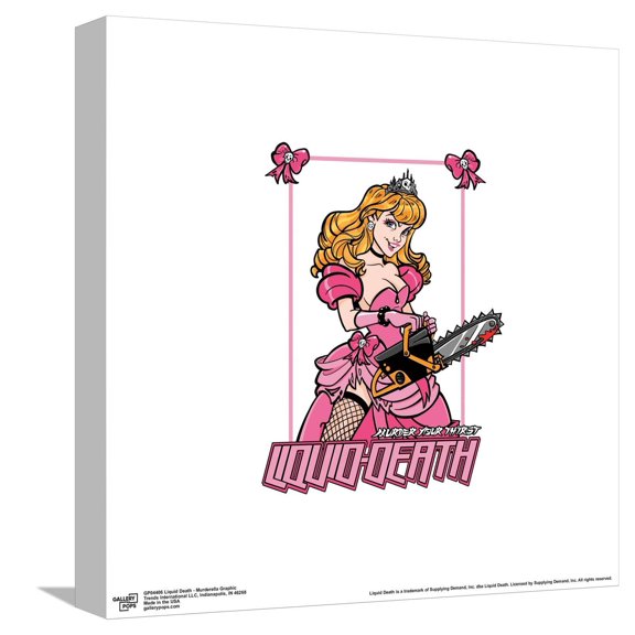Gallery Pops Liquid Death - Murderella Graphic Canvas Wall Art, Unframed Version, 12" x 12"