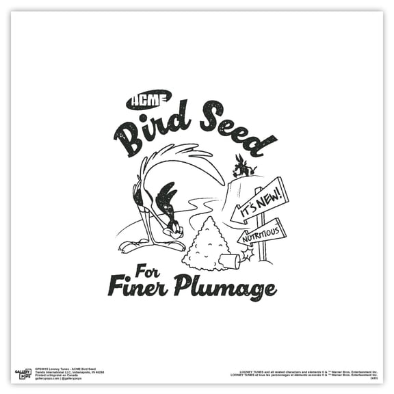 Gallery Pops Looney Tunes - ACME Bird Seed Wall Art, Unframed Version, 12" x 12"