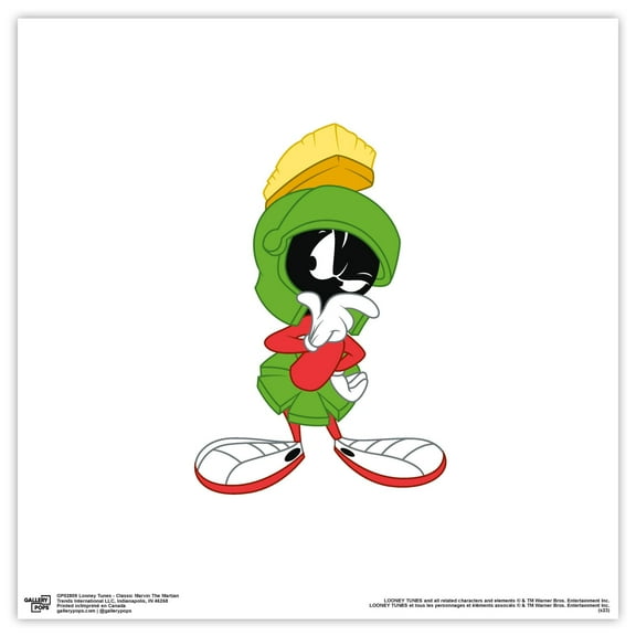 Gallery Pops Looney Tunes - Classic Marvin The Martian Wall Art, Unframed Version, 12" x 12"
