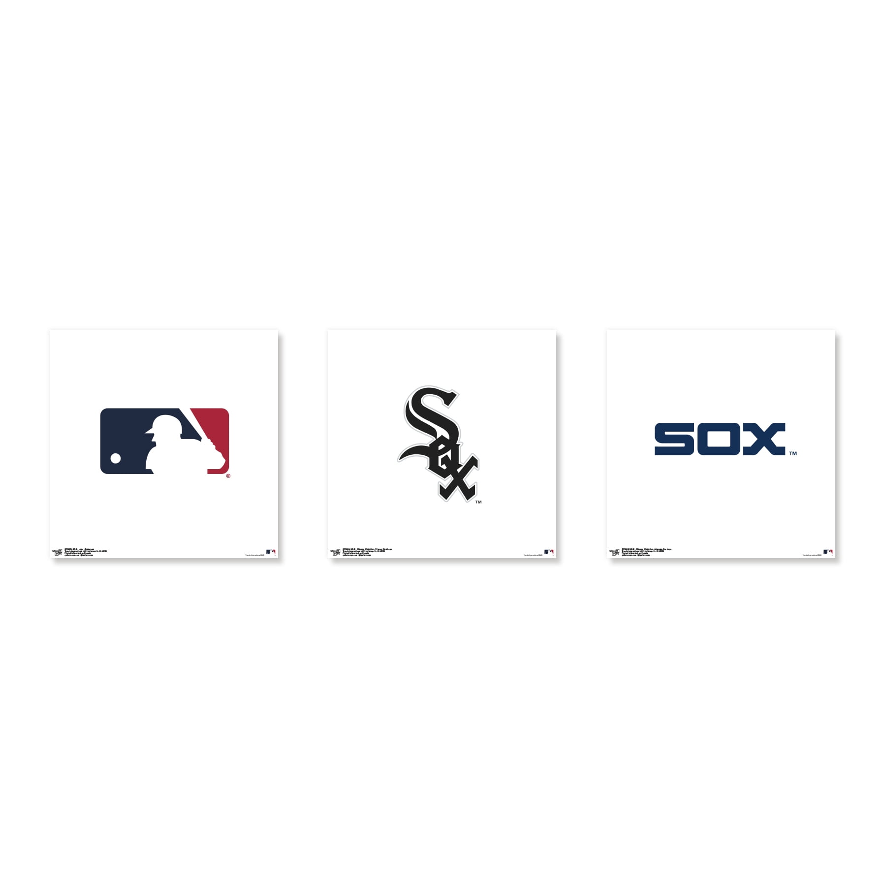 Gallery Pops MLB - Chicago White Sox - Team Wall Art Bundle (3-Pack ...