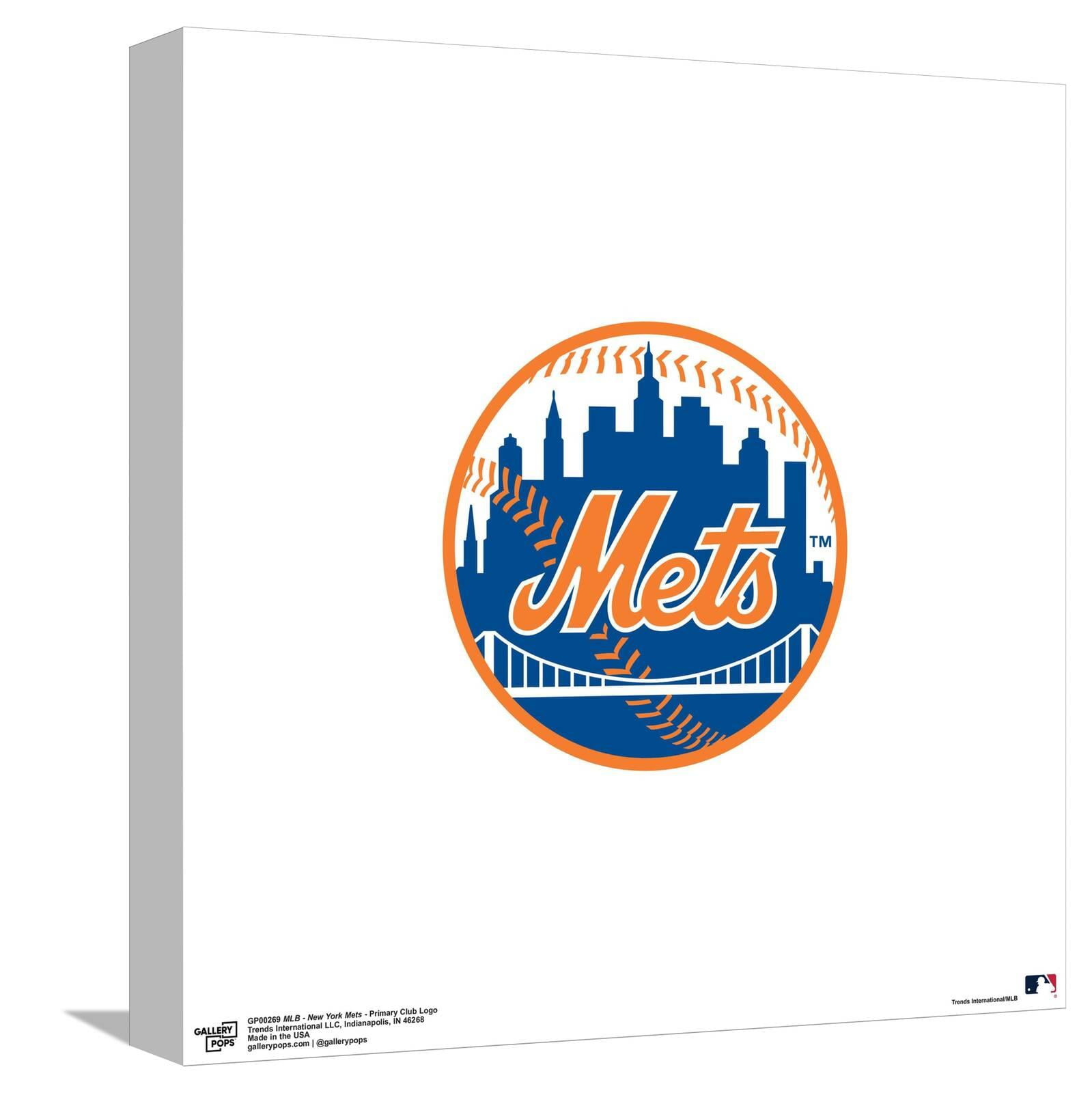 Gallery Pops MLB New York Mets - Primary Club Logo Canvas Wall Art ...