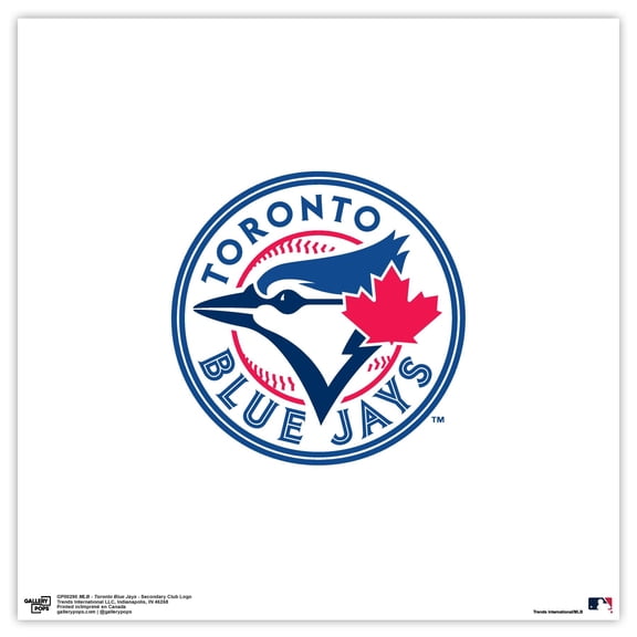 Gallery Pops MLB Toronto Blue Jays - Secondary Club Logo Wall Art, Unframed Version, 12" x 12"