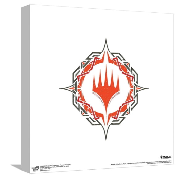 Gallery Pops Magic The Gathering - Planeswalker Icon Canvas Wall Art, Unframed Version, 12" x 12"
