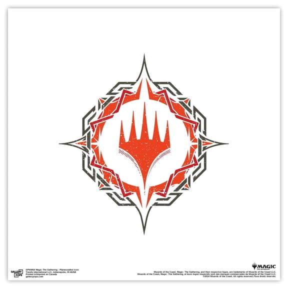Gallery Pops Magic The Gathering - Planeswalker Icon Wall Art, Unframed Version, 12" x 12"
