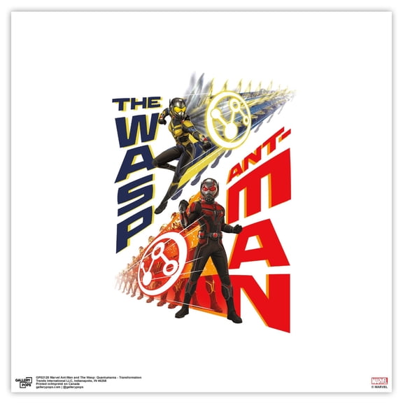 Gallery Pops Marvel Ant-Man and the Wasp: Quantumania - Transformation Wall Art, Unframed Version, 12" x 12"