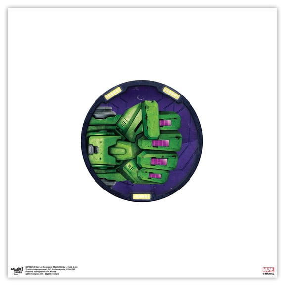 Gallery Pops Marvel Avengers Mech Strike - Hulk Icon Wall Art, Unframed Version, 12" x 12"