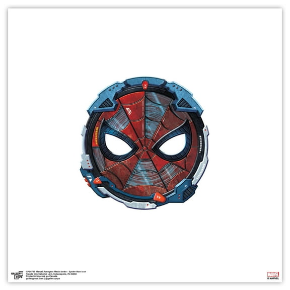 Gallery Pops Marvel Avengers Mech Strike - Spider-Man Icon Wall Art, Unframed Version, 12" x 12"