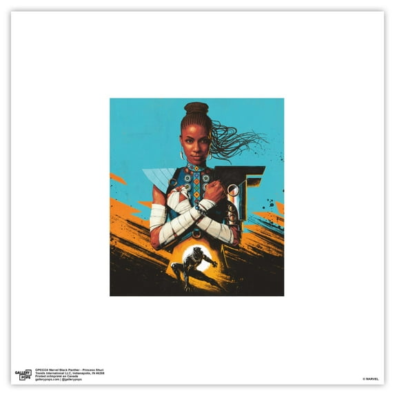 Gallery Pops Marvel Black Panther - Princess Shuri Wall Art, Unframed Version, 12" x 12"
