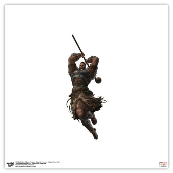 Gallery Pops Marvel Black Panther: Wakanda Forever - M'Baku Pose Staff Wall Art, Unframed Version, 12" x 12"