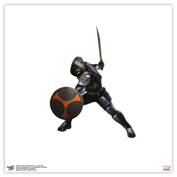Gallery Pops Marvel Black Widow - Taskmaster Wall Art, Unframed Version, 12" x 12"