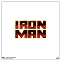 Gallery Pops Marvel Comics Avengers - Iron Man Text Wall Art, Unframed Version, 12" x 12"