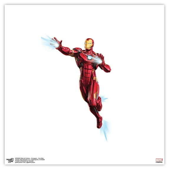 Gallery Pops Marvel Comics Avengers - Iron Man Wall Art, Unframed Version, 12" x 12"