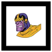 Gallery Pops Marvel Comics Avengers - Thanos Far-Out Portrait Wall Art, Black Framed Version, 12" x 12"