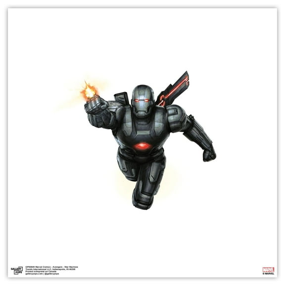 Gallery Pops Marvel Comics Avengers - War Machine Wall Art, Unframed Version, 12" x 12"