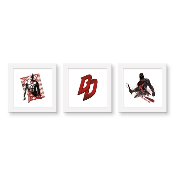 Gallery Pops Marvel Comics Daredevil - Red Devil Wall Art Bundle (3-Pack)