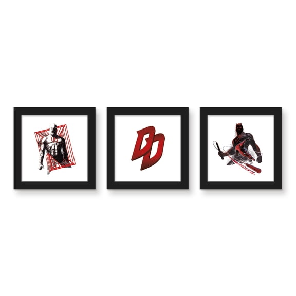 Gallery Pops Marvel Comics Daredevil - Red Devil Wall Art Bundle (3-Pack)