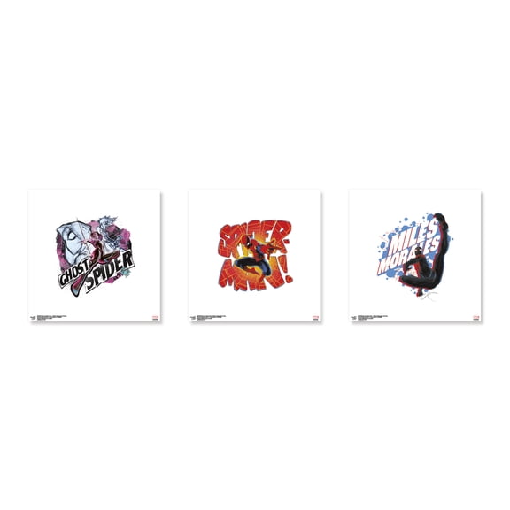 Gallery Pops Marvel Comics Spider-Man - Badge Gallery Wall Art Bundle (3-Pack)